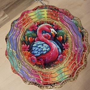 Flamingo wind spinner
